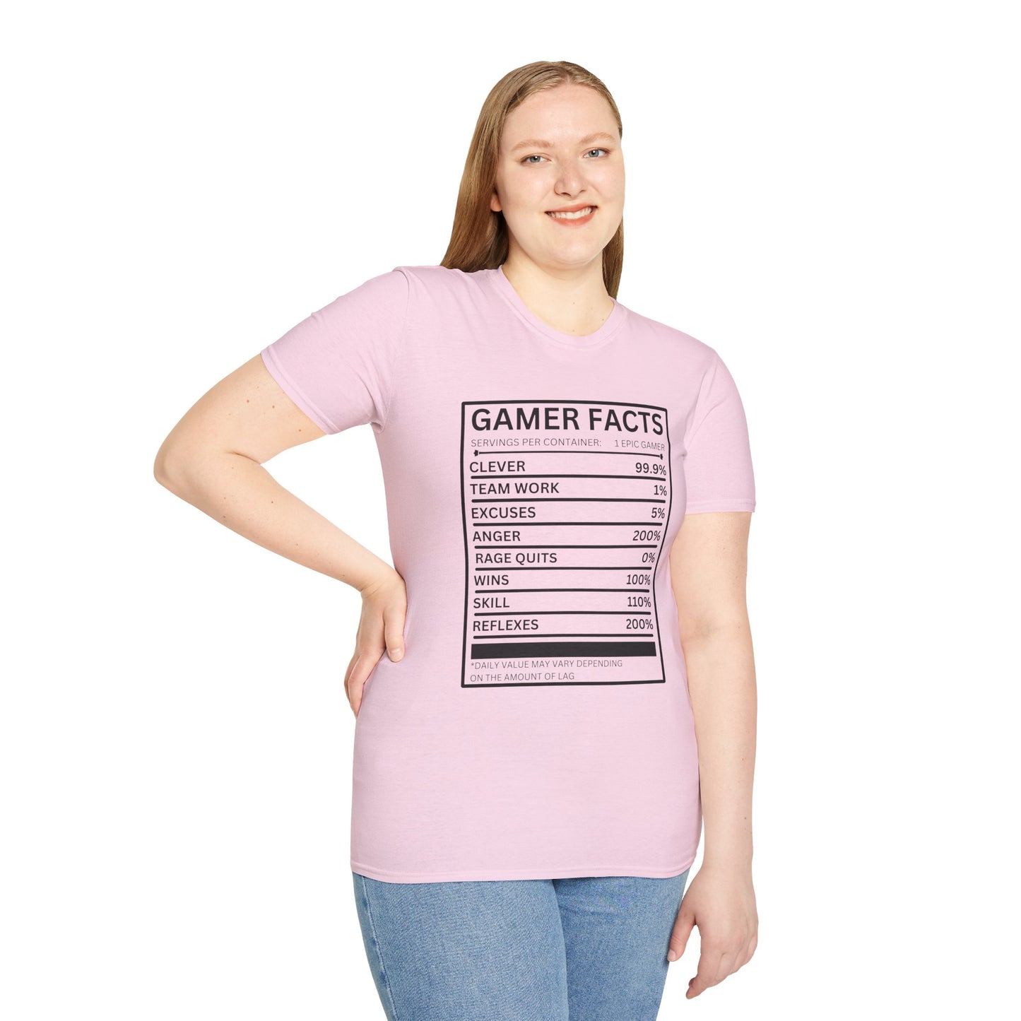 Gamer Facts- Women's Softstyle T-Shirt