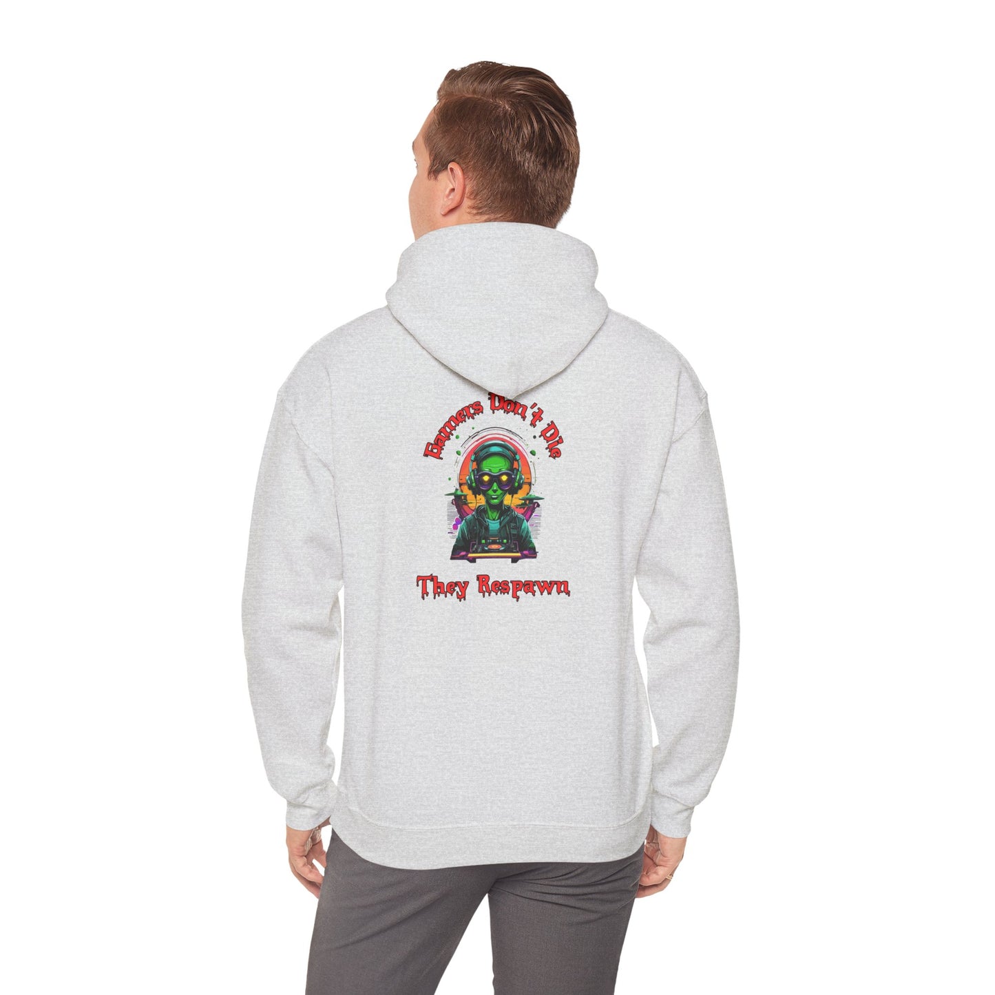 Gamers Don't Die- Men's Heavy Blend™ Hoodie