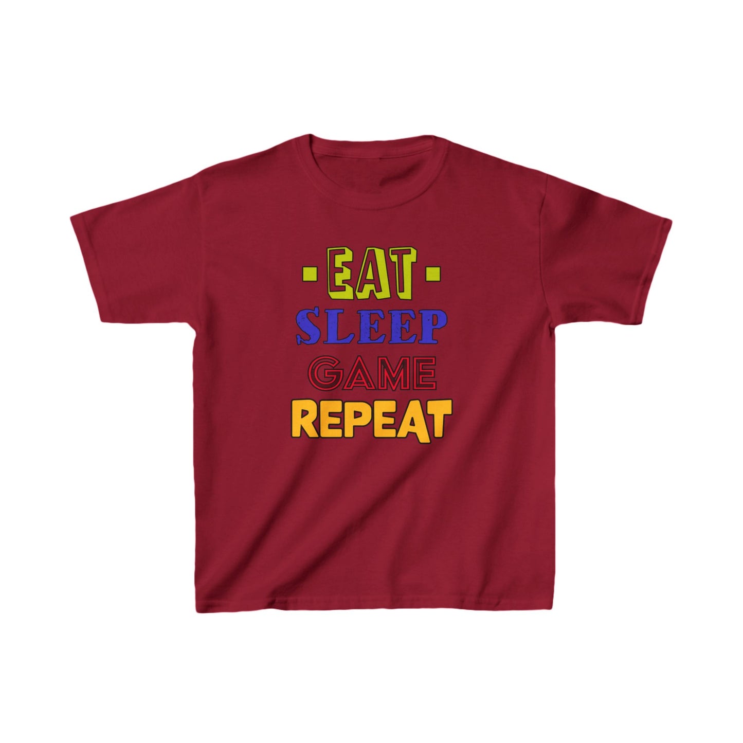 Eat Sleep Game Repeat- Kids Heavy Cotton™ Tee