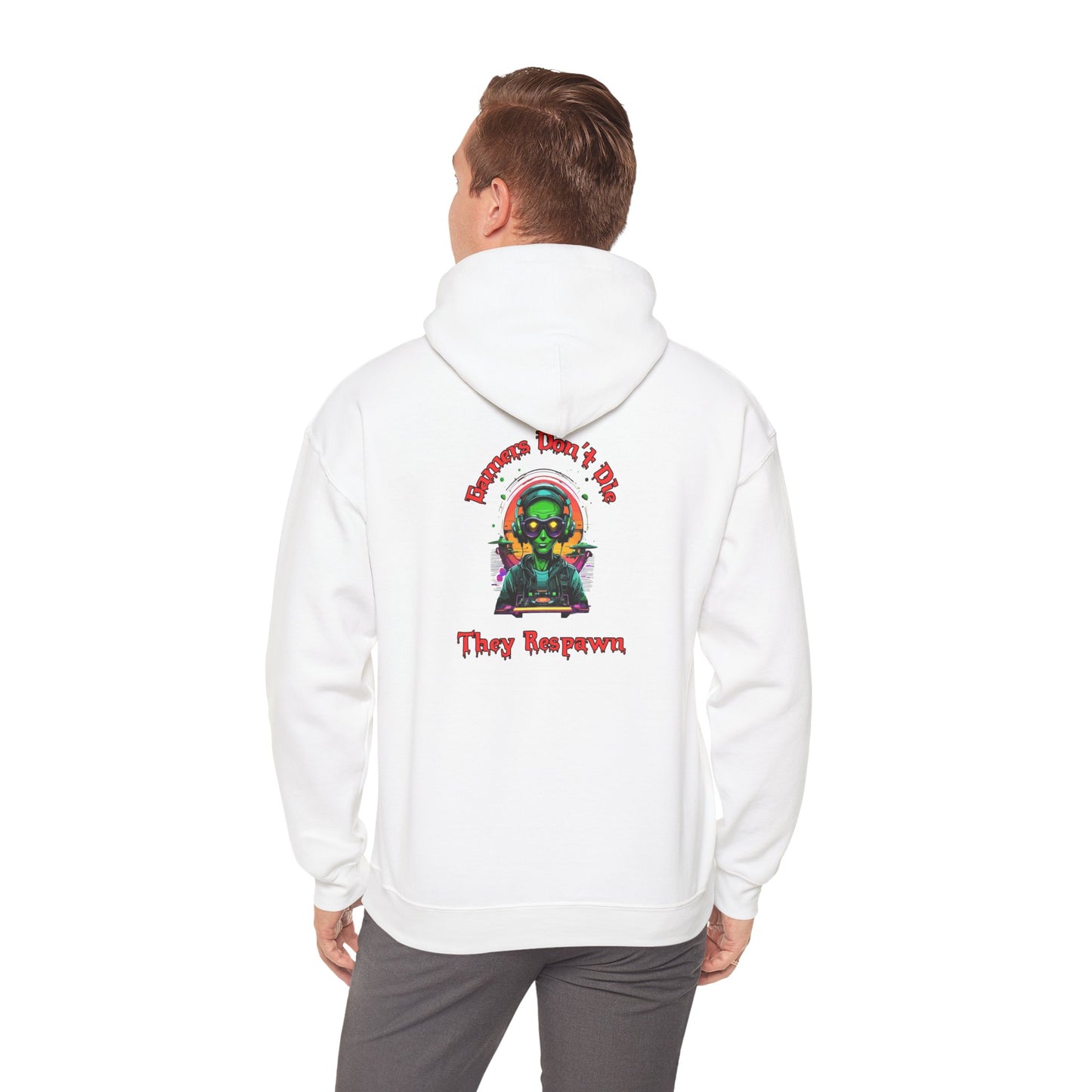 Gamers Don't Die- Men's Heavy Blend™ Hoodie