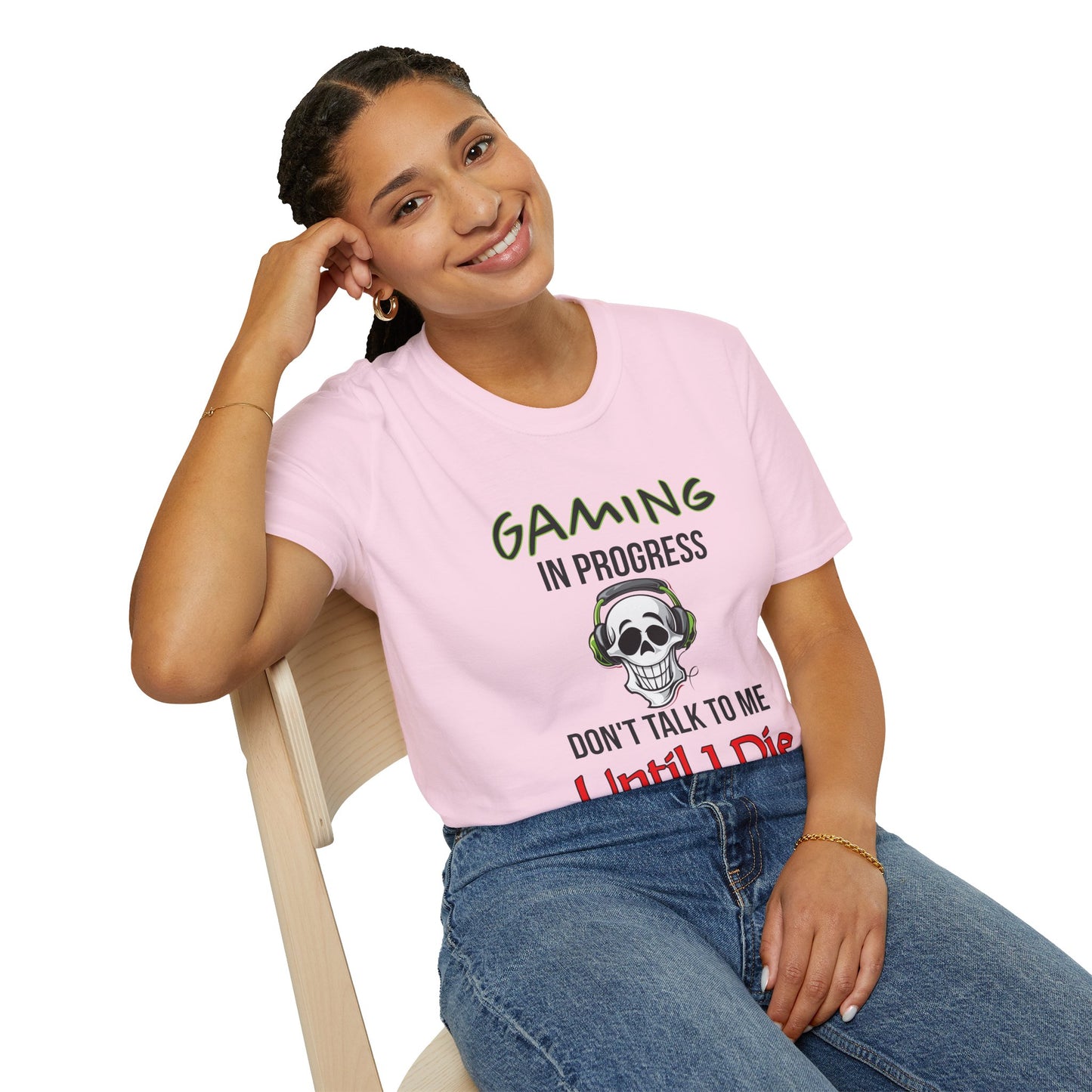 Gaming In Progress- Women's Softstyle T-Shirt