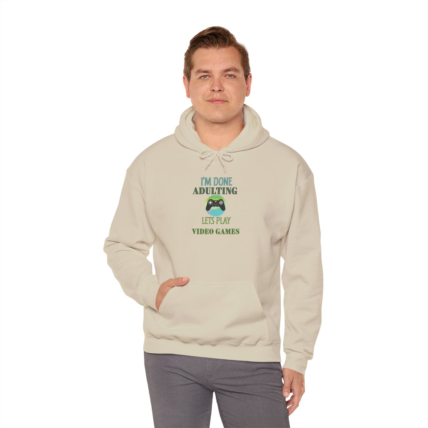 I'm Done Adulting- Men's Heavy Blend™ Hoodie