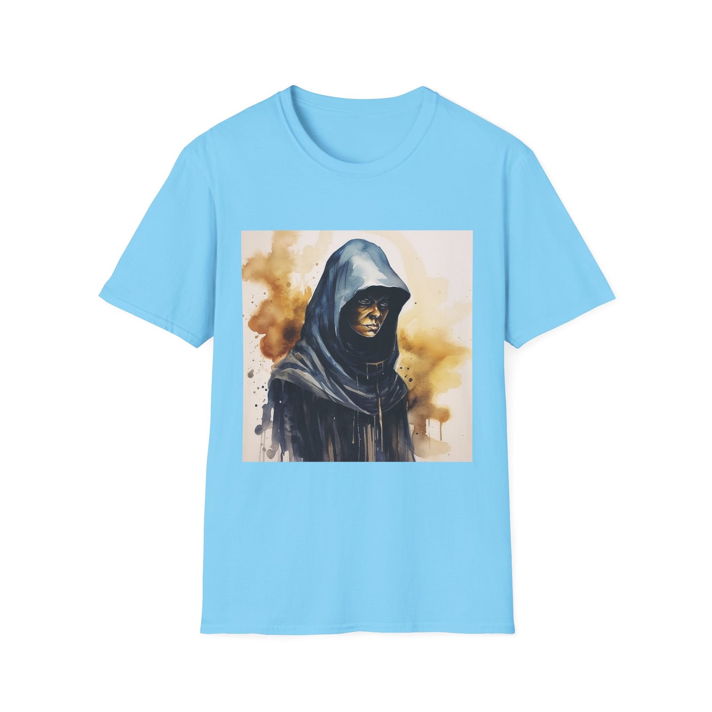 Hooded Figure- Women's Softstyle T-Shirt