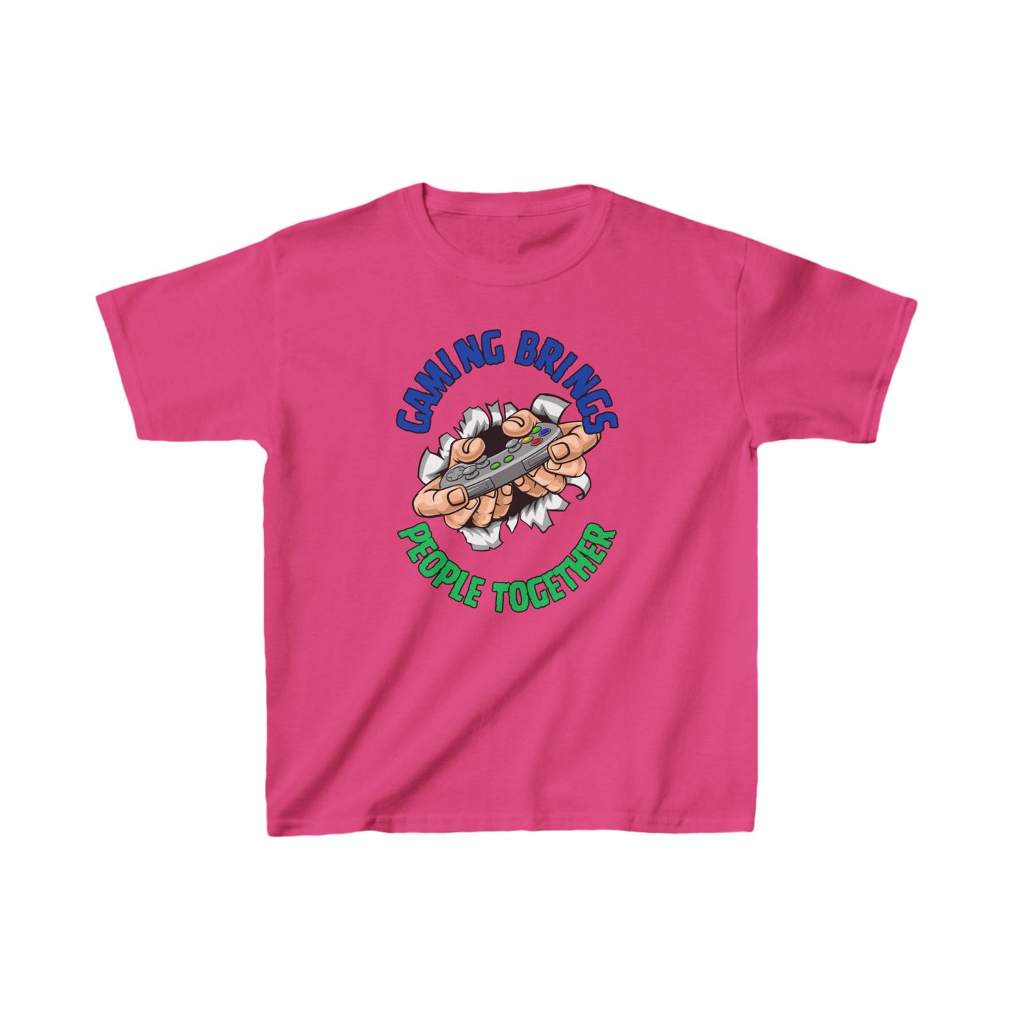 Gaming Brings People Together- Kids Heavy Cotton™ Tee