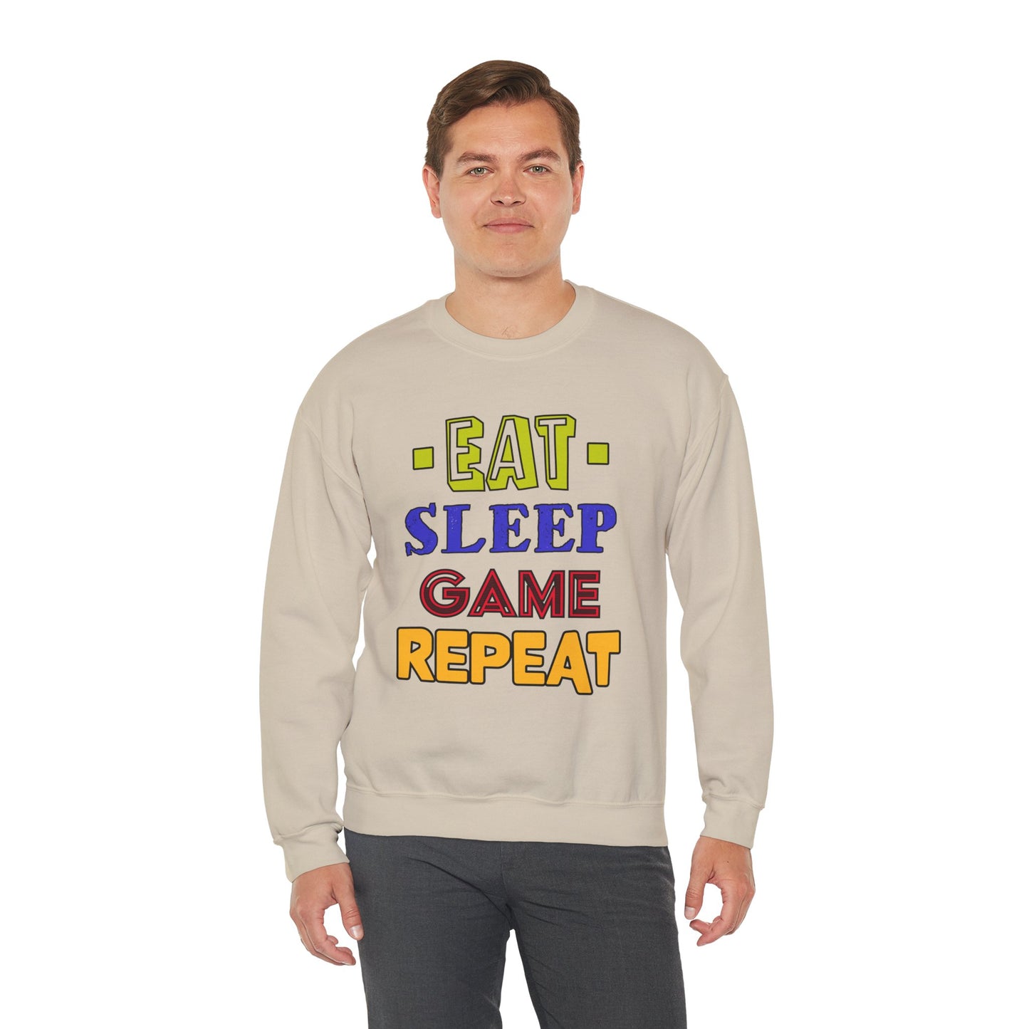 Eat Sleep Game Repeat- Men's Sweatshirt