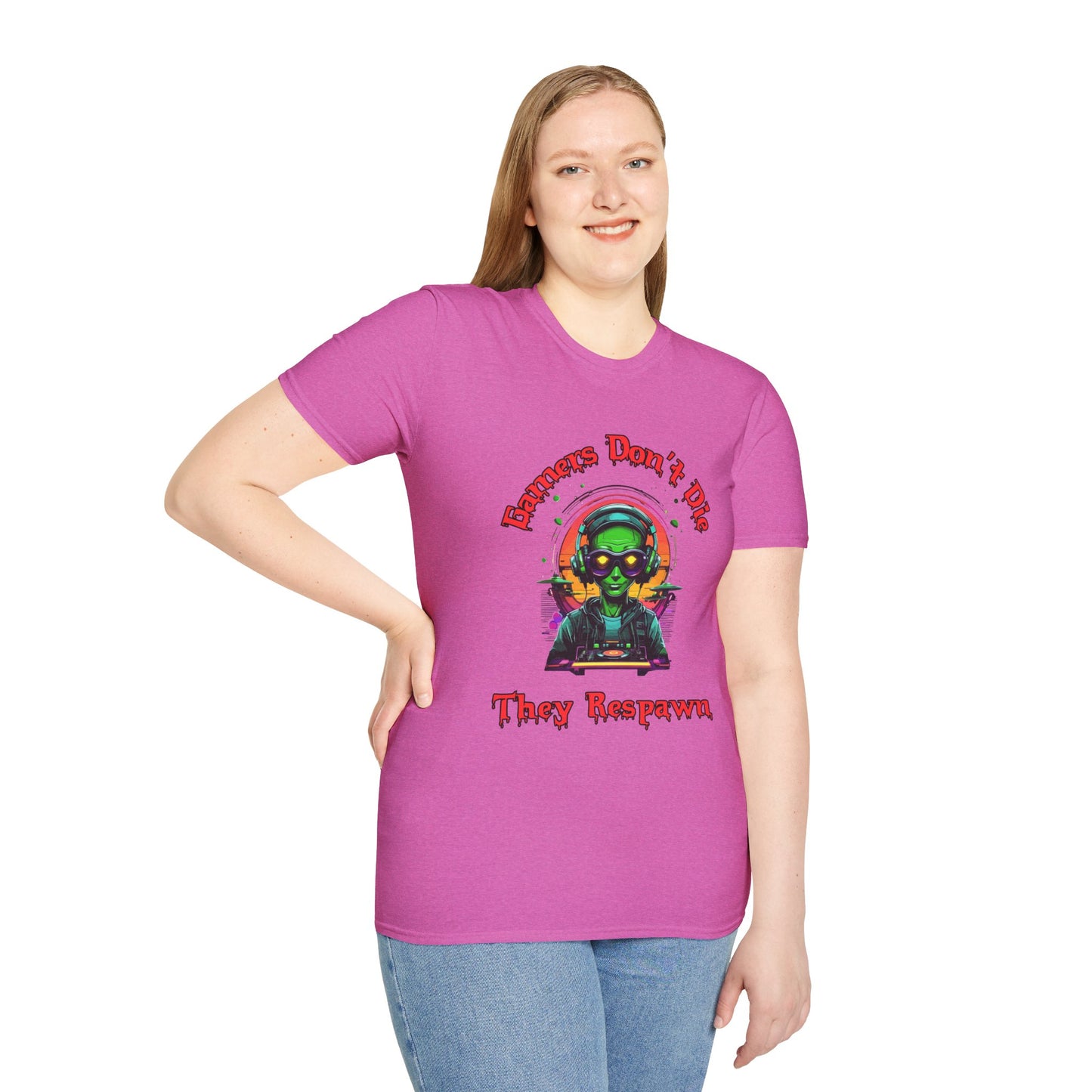 Gamers Don't Die- Women's Softstyle T-Shirt