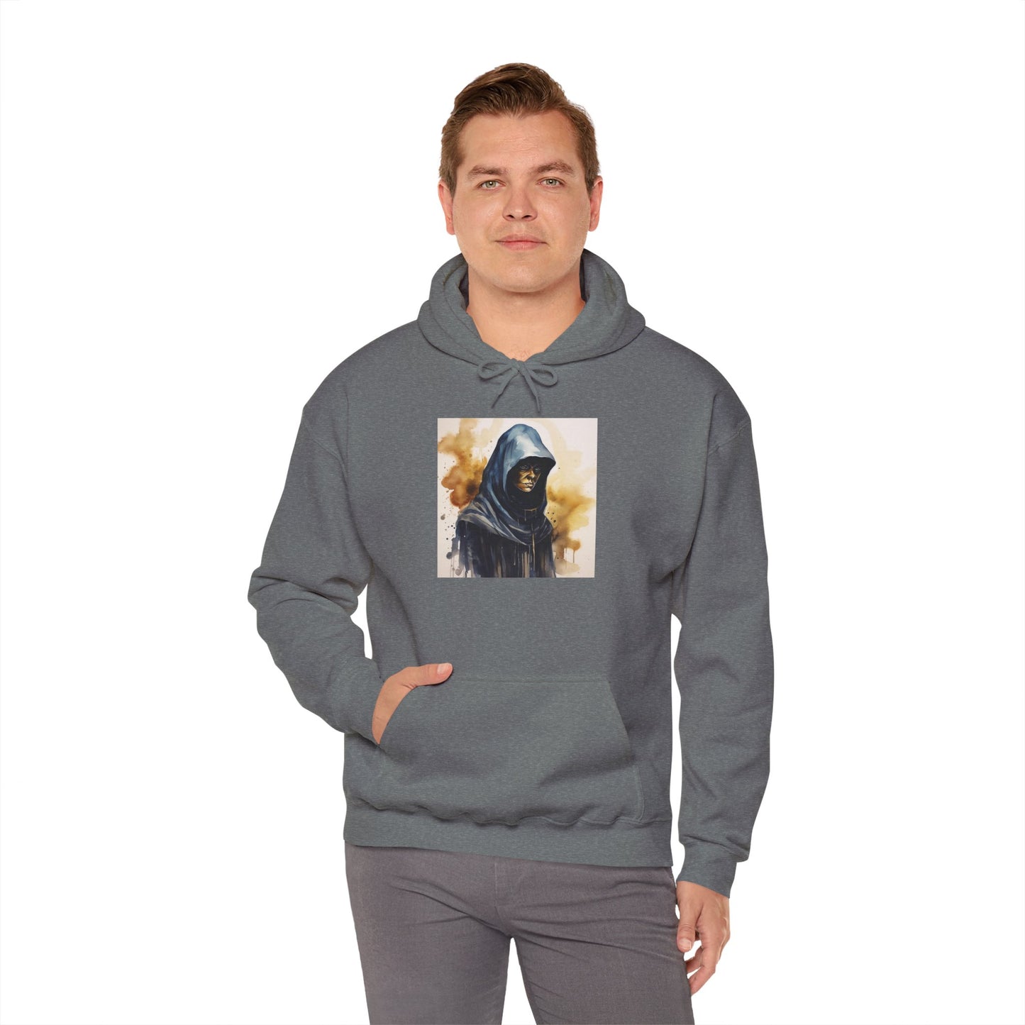 Hooded Figure- Men's Heavy Blend™ Hoodie