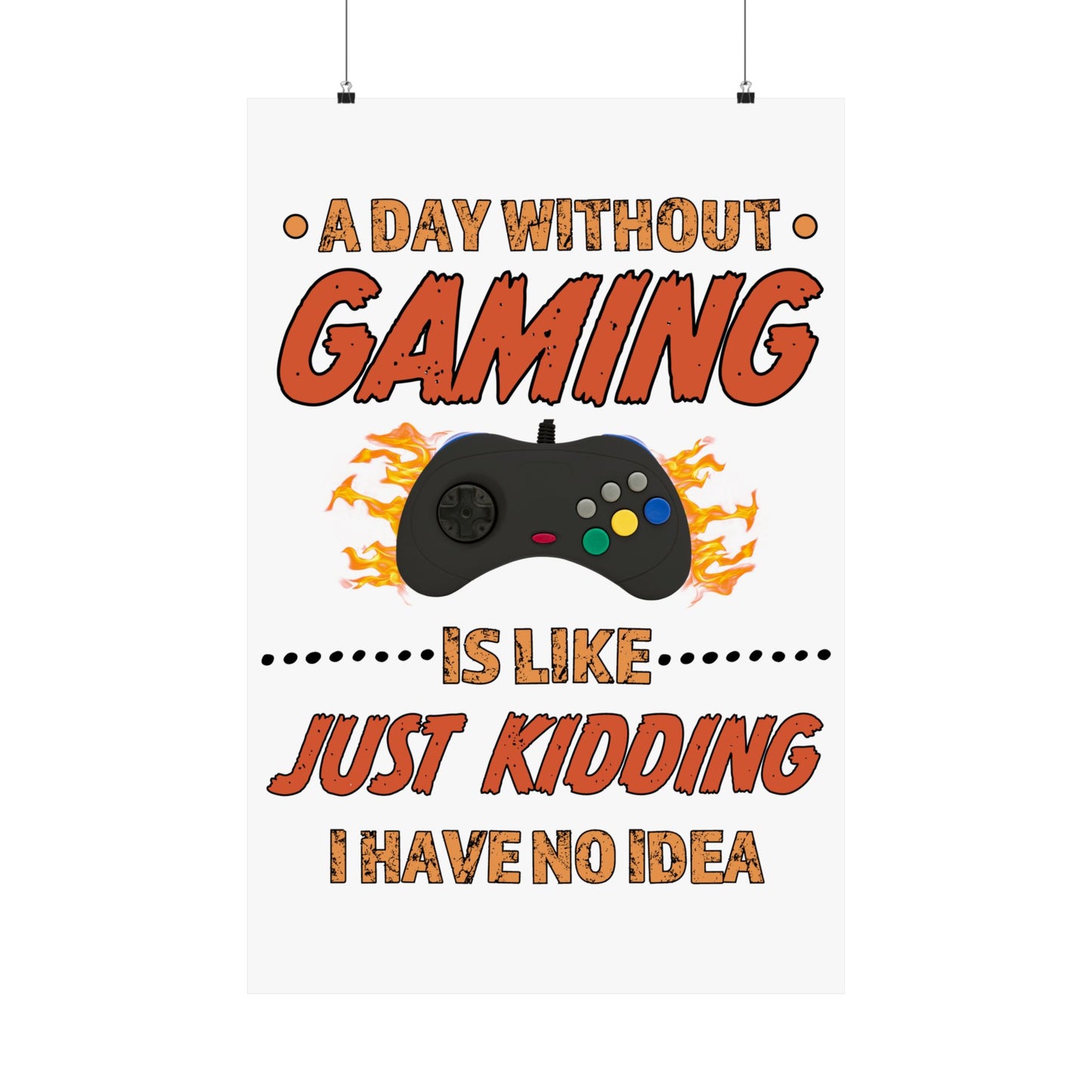 A Day Without Gaming-Poster