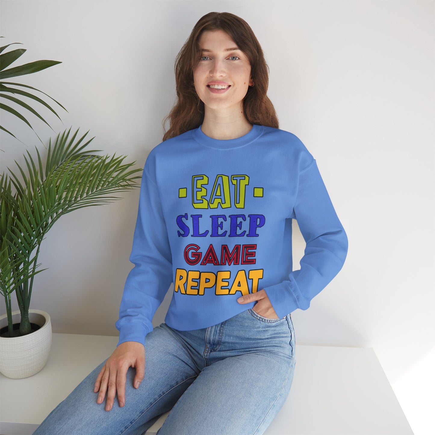 Eat Sleep Game Repeat- Women's  Sweatshirt