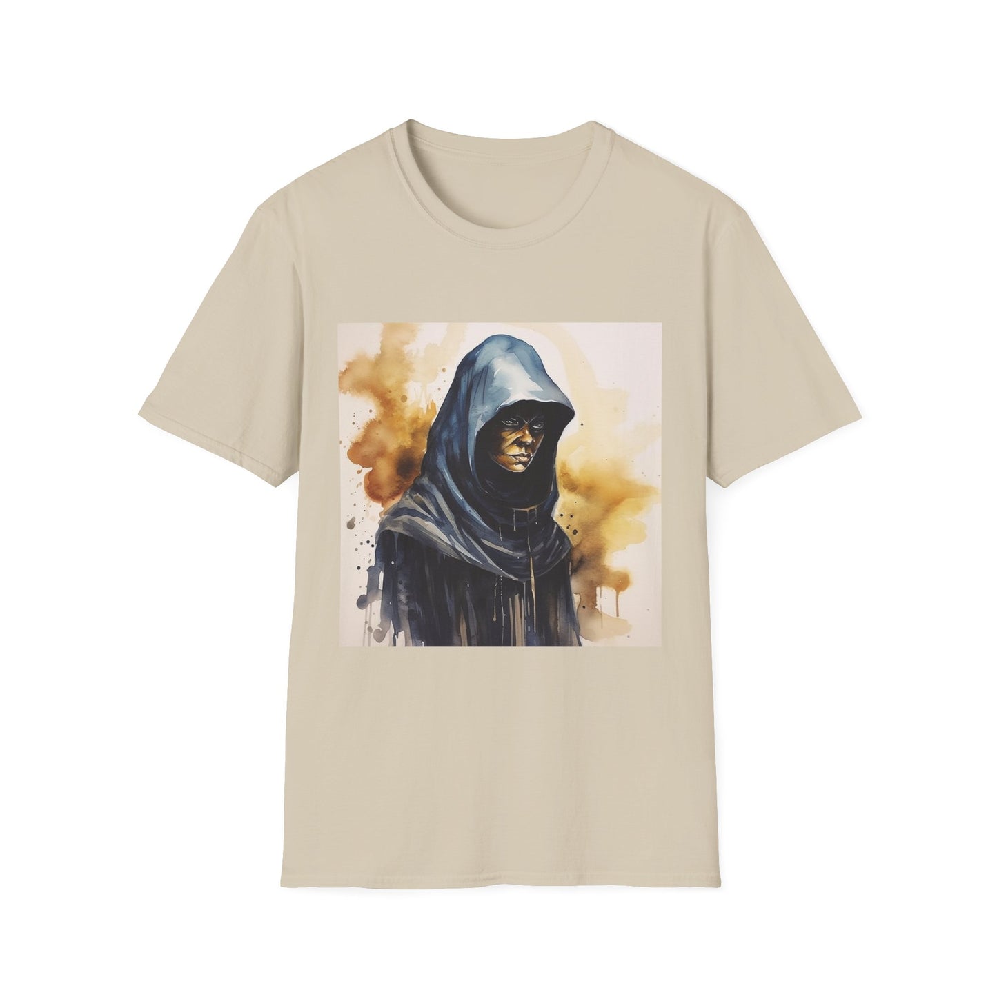 Hooded Figure- Men's Softstyle T-Shirt