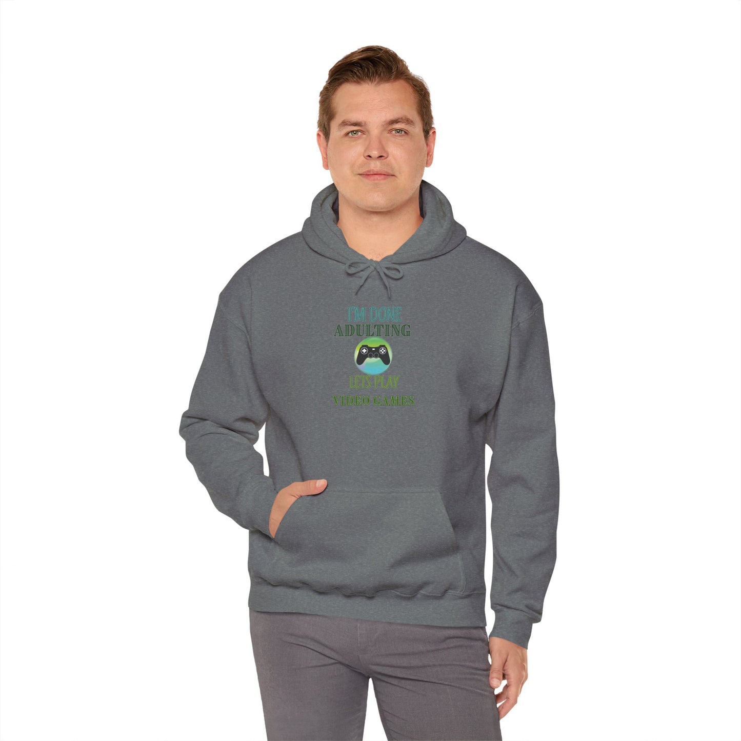 I'm Done Adulting- Men's Heavy Blend™ Hoodie