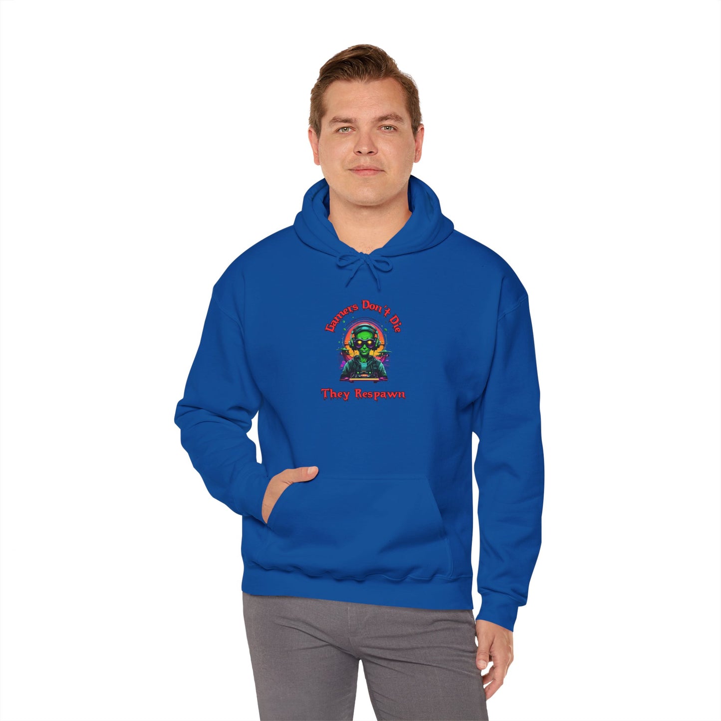 Gamers Don't Die- Men's Heavy Blend™ Hoodie