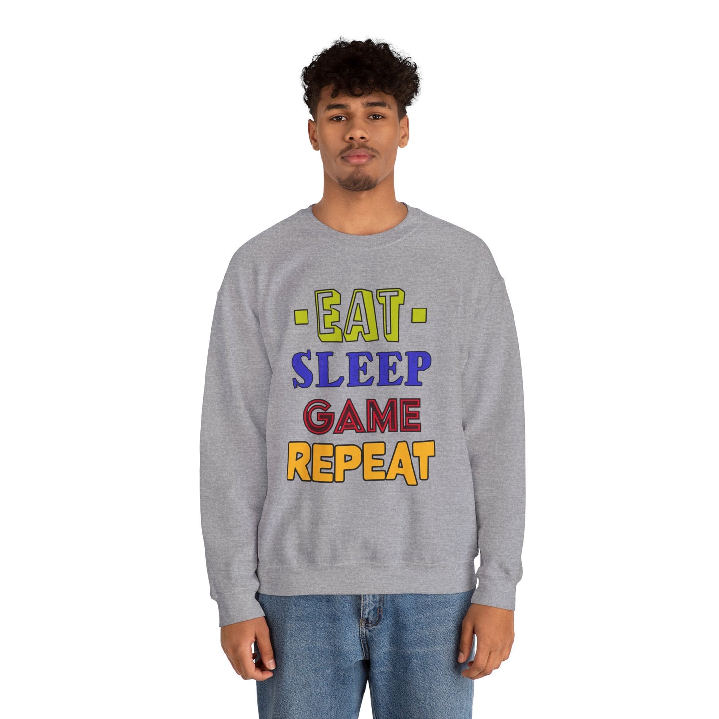 Eat Sleep Game Repeat- Men's Sweatshirt