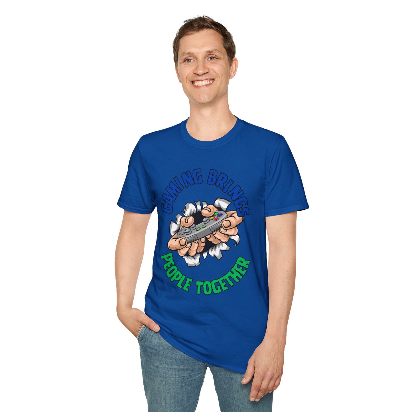 Gaming Brings People Together- Men's Softstyle T-Shirt