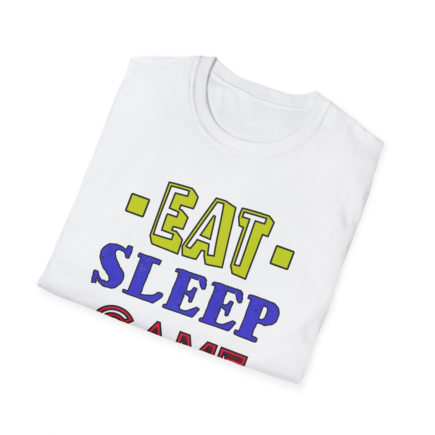 Eat Sleep Game Repeat- Men's Softstyle T-Shirt