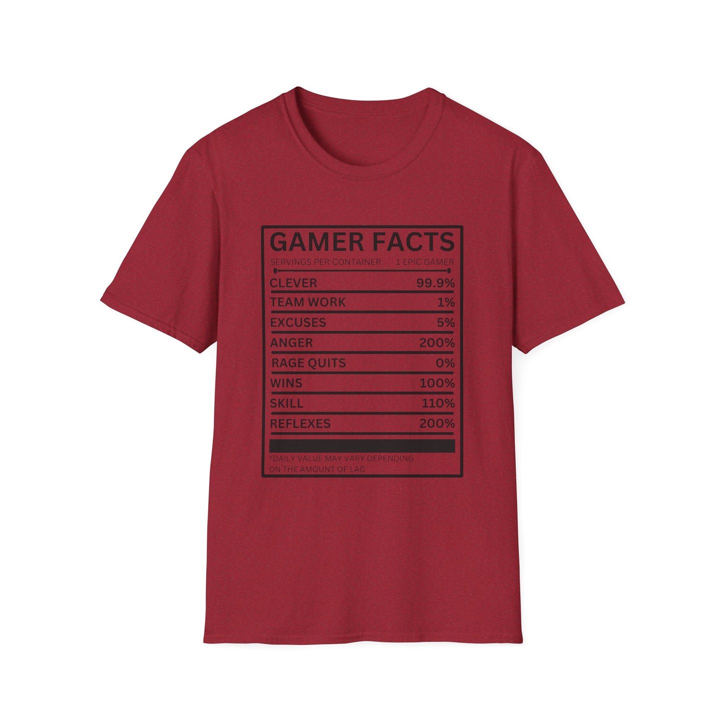 Gamer Facts- Women's Softstyle T-Shirt