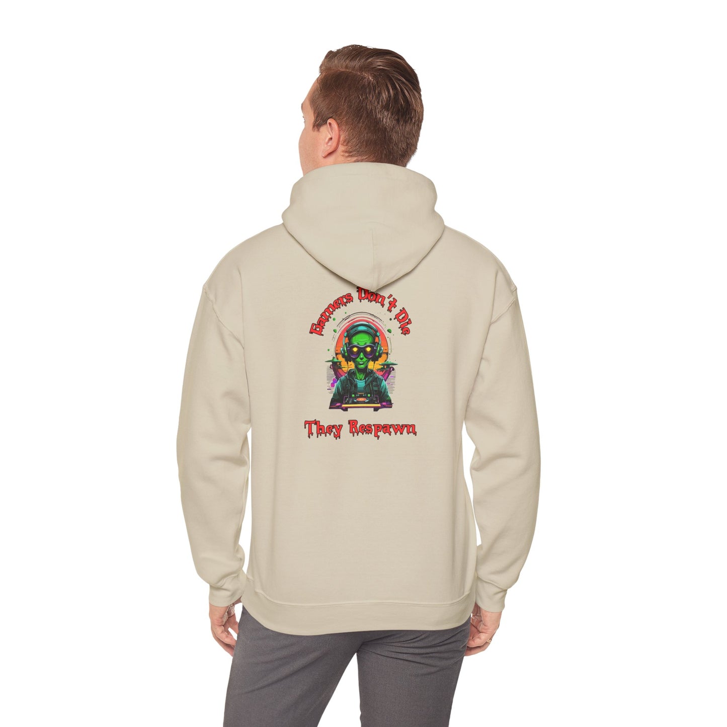 Gamers Don't Die- Men's Heavy Blend™ Hoodie