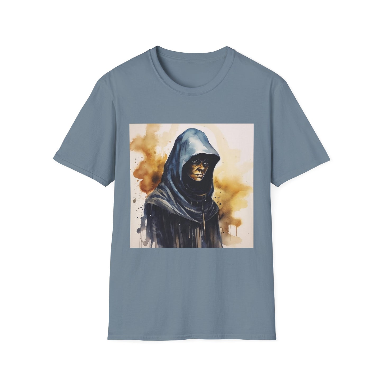 Hooded Figure- Men's Softstyle T-Shirt