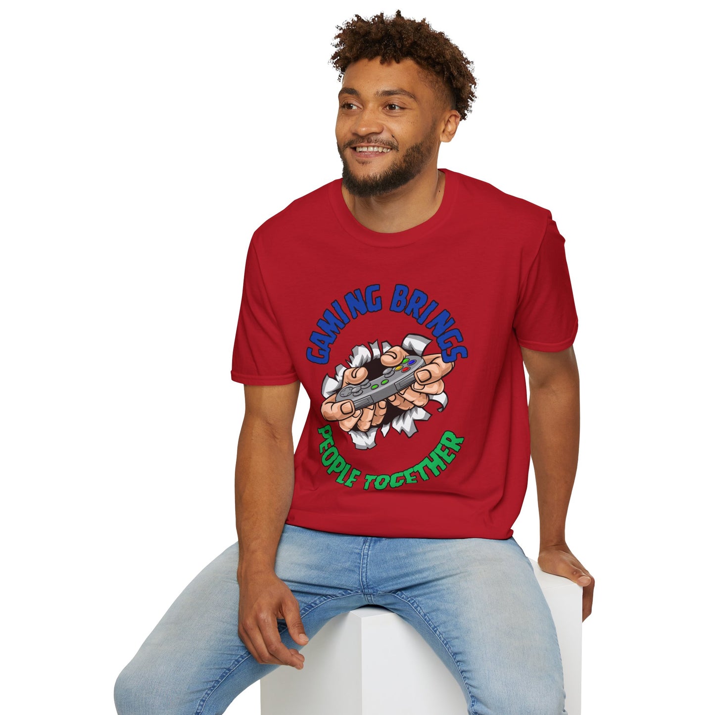 Gaming Brings People Together- Men's Softstyle T-Shirt