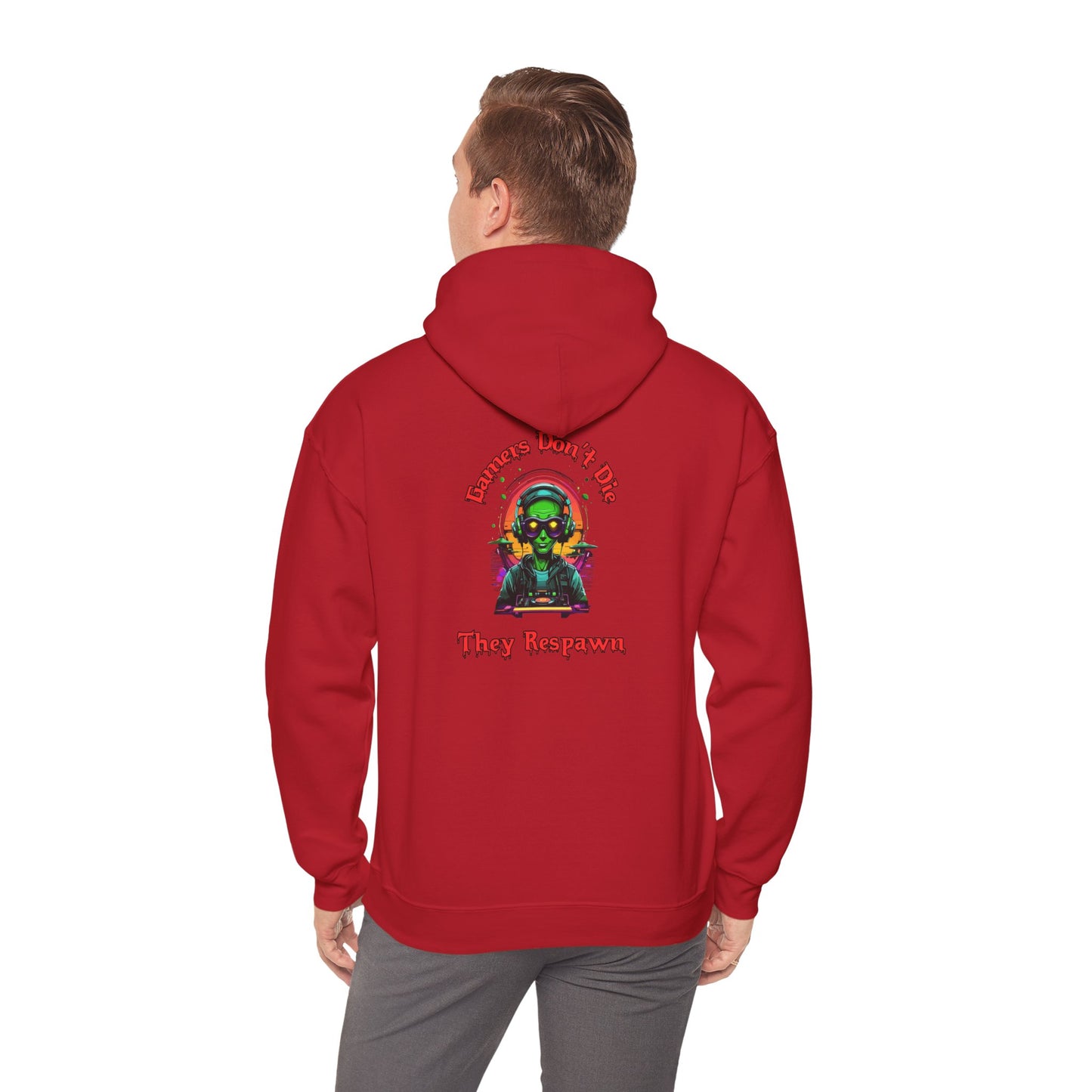 Gamers Don't Die- Men's Heavy Blend™ Hoodie