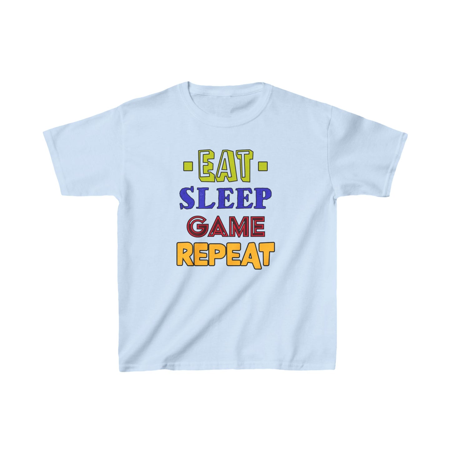 Eat Sleep Game Repeat- Kids Heavy Cotton™ Tee