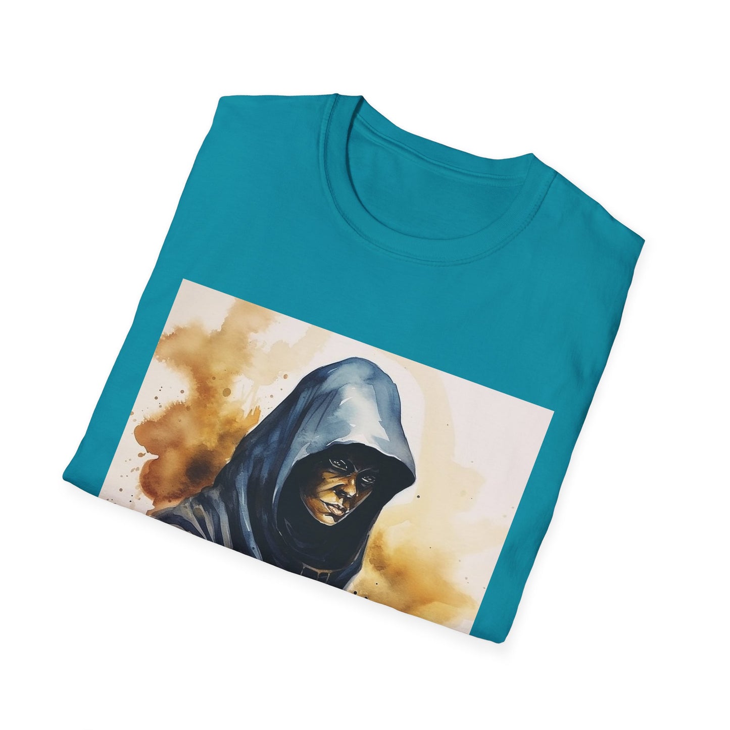 Hooded Figure- Men's Softstyle T-Shirt