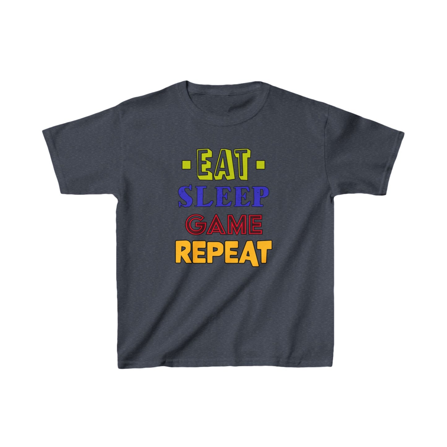 Eat Sleep Game Repeat- Kids Heavy Cotton™ Tee