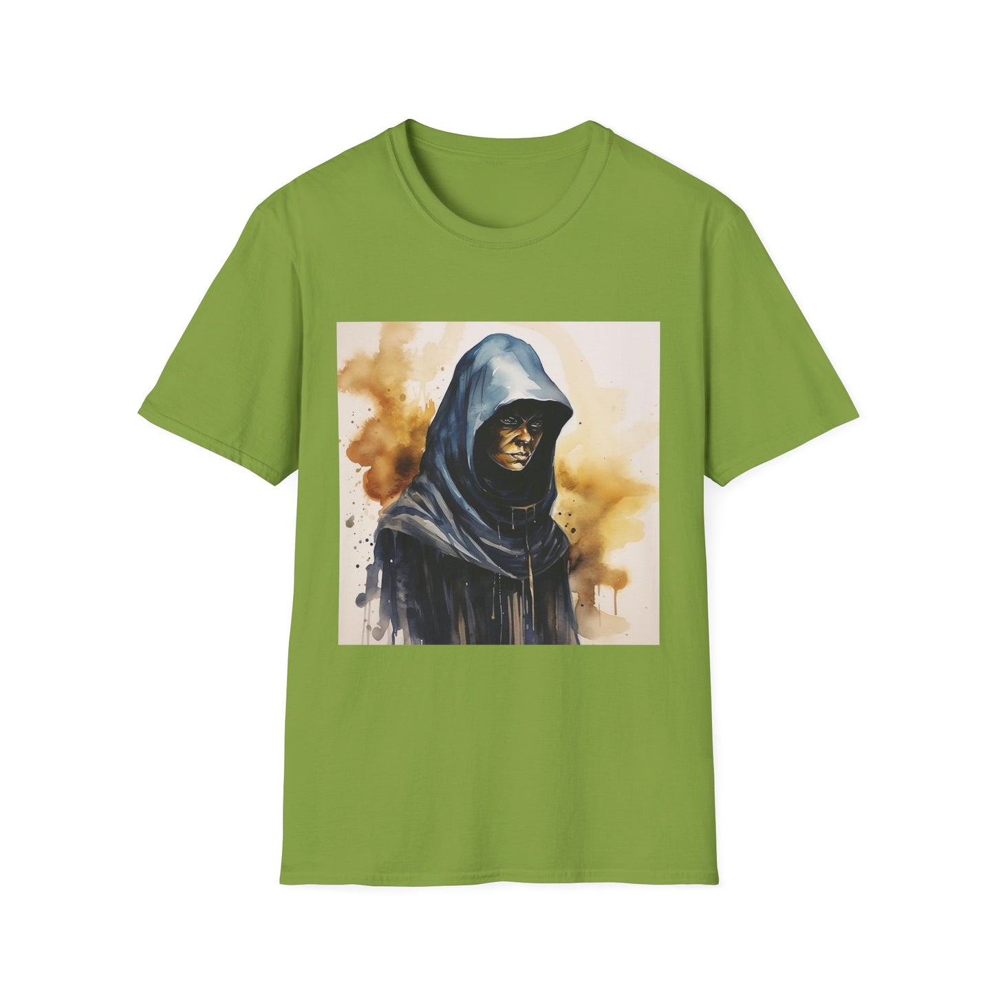 Hooded Figure- Women's Softstyle T-Shirt