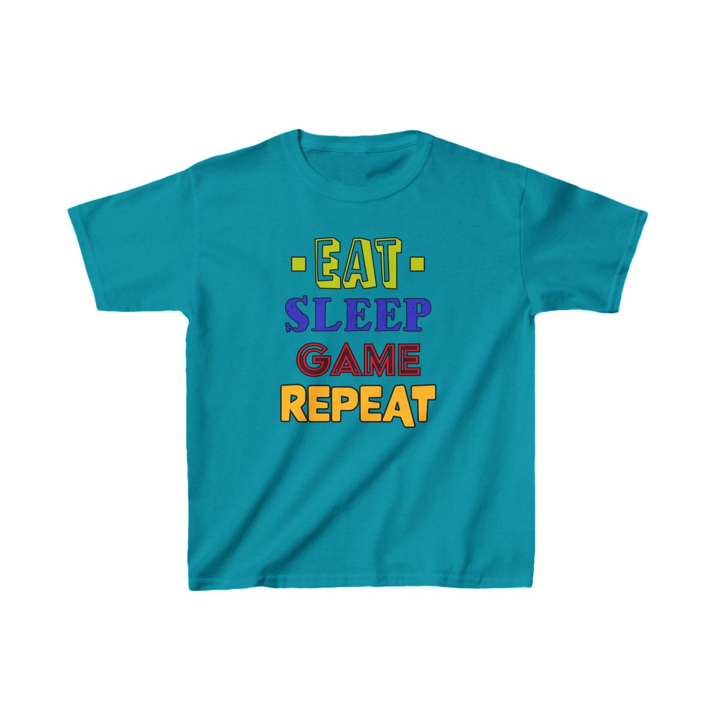 Eat Sleep Game Repeat- Kids Heavy Cotton™ Tee