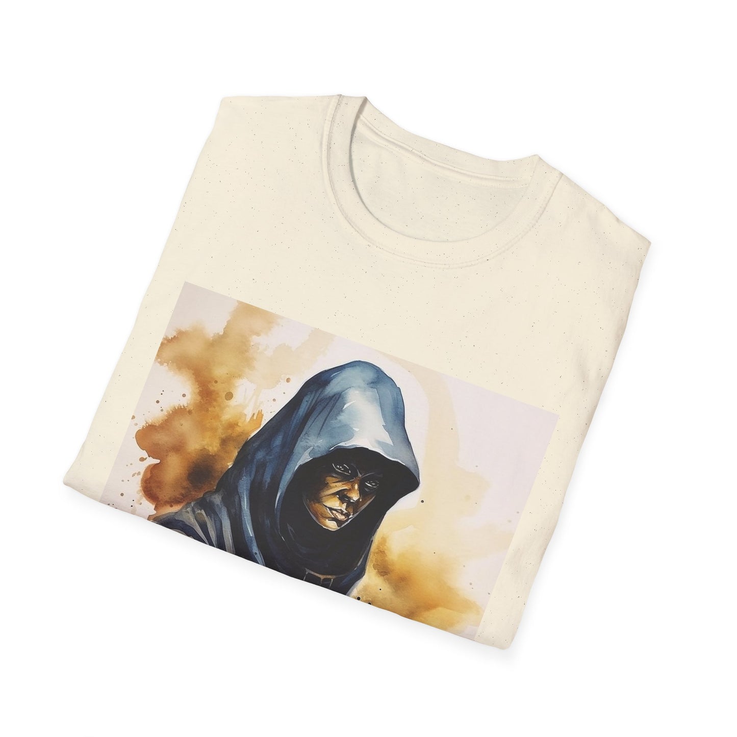 Hooded Figure- Men's Softstyle T-Shirt