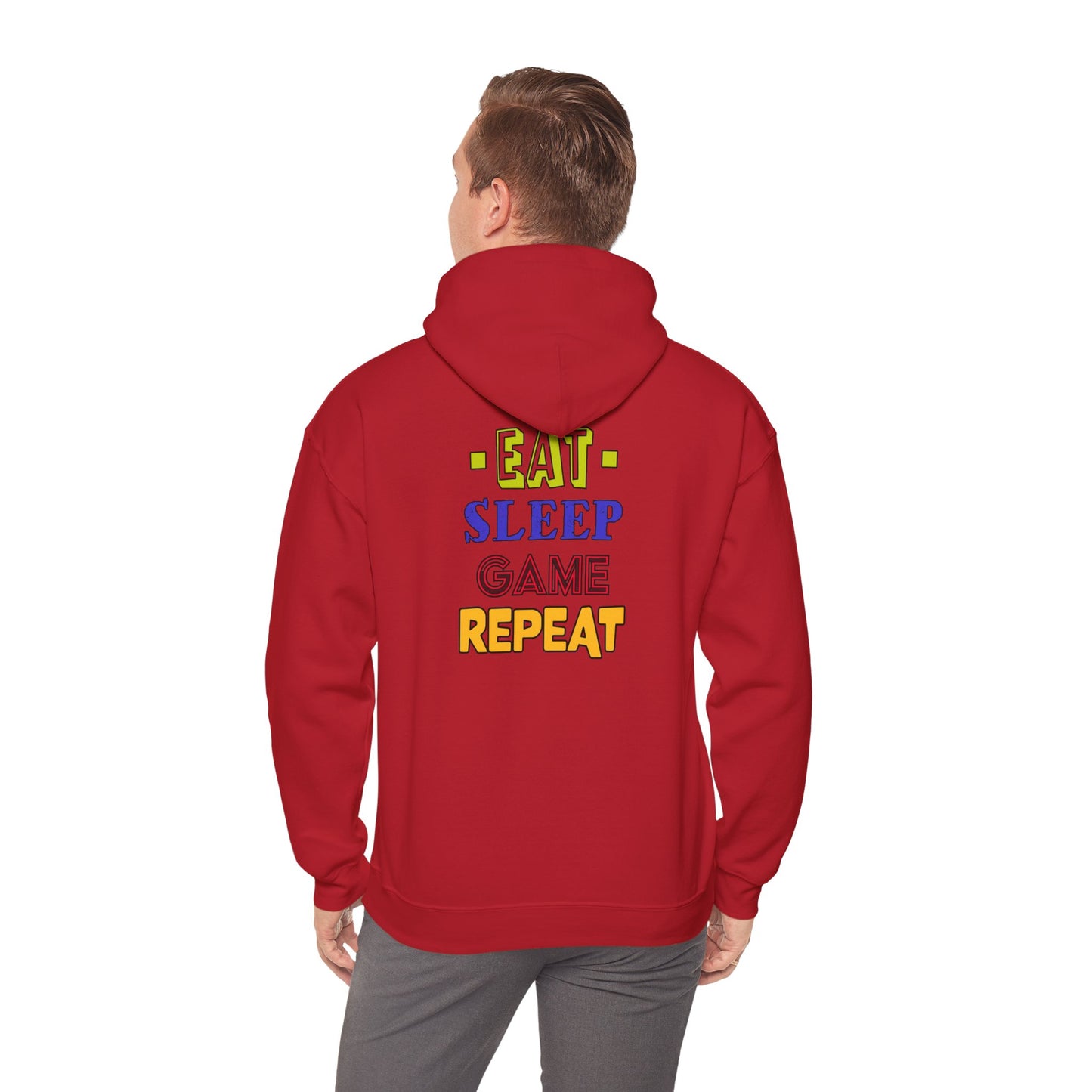 Eat Sleep Game Repeat- Men's Heavy Blend™ Hoodie