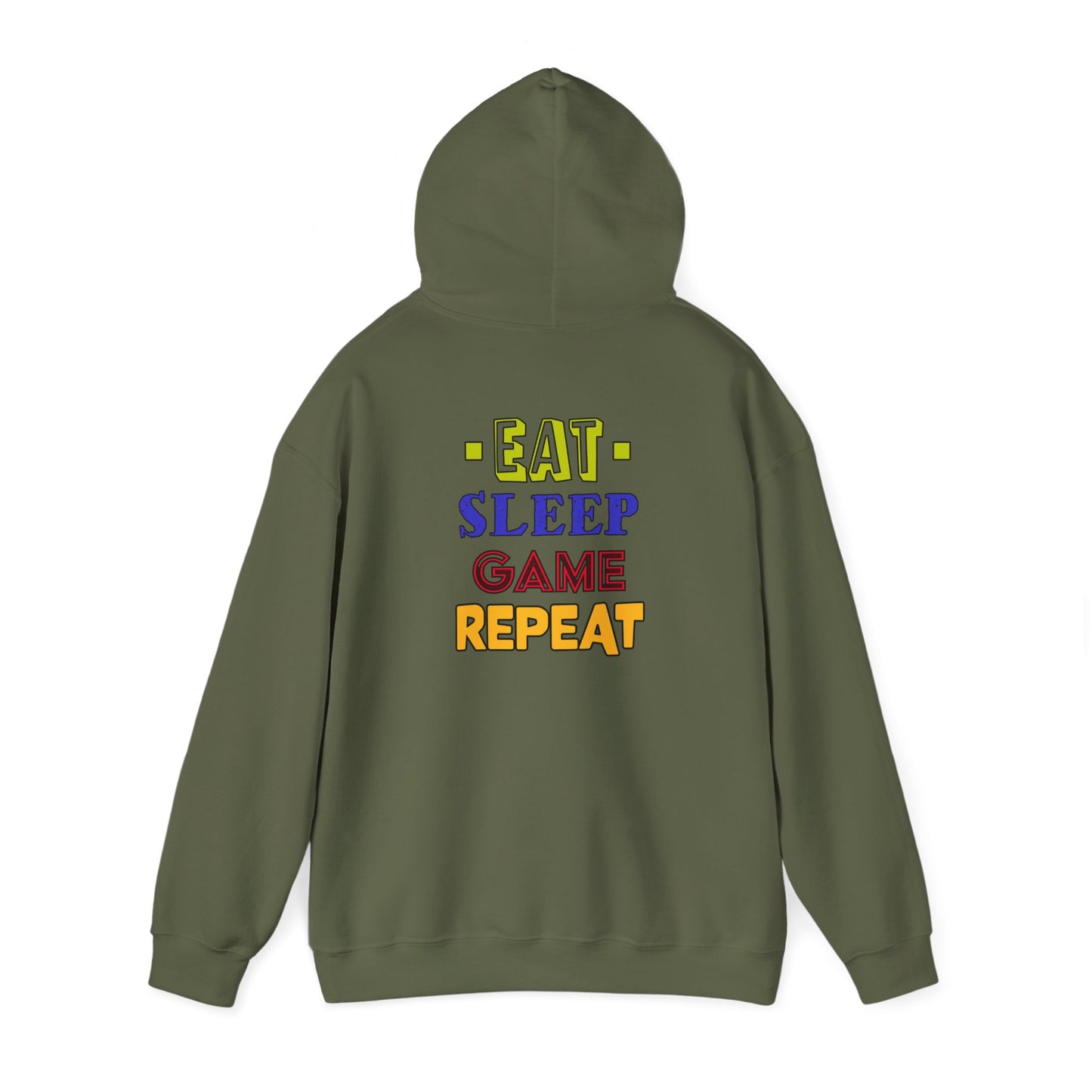 Eat Sleep Game Repeat- Men's Heavy Blend™ Hoodie