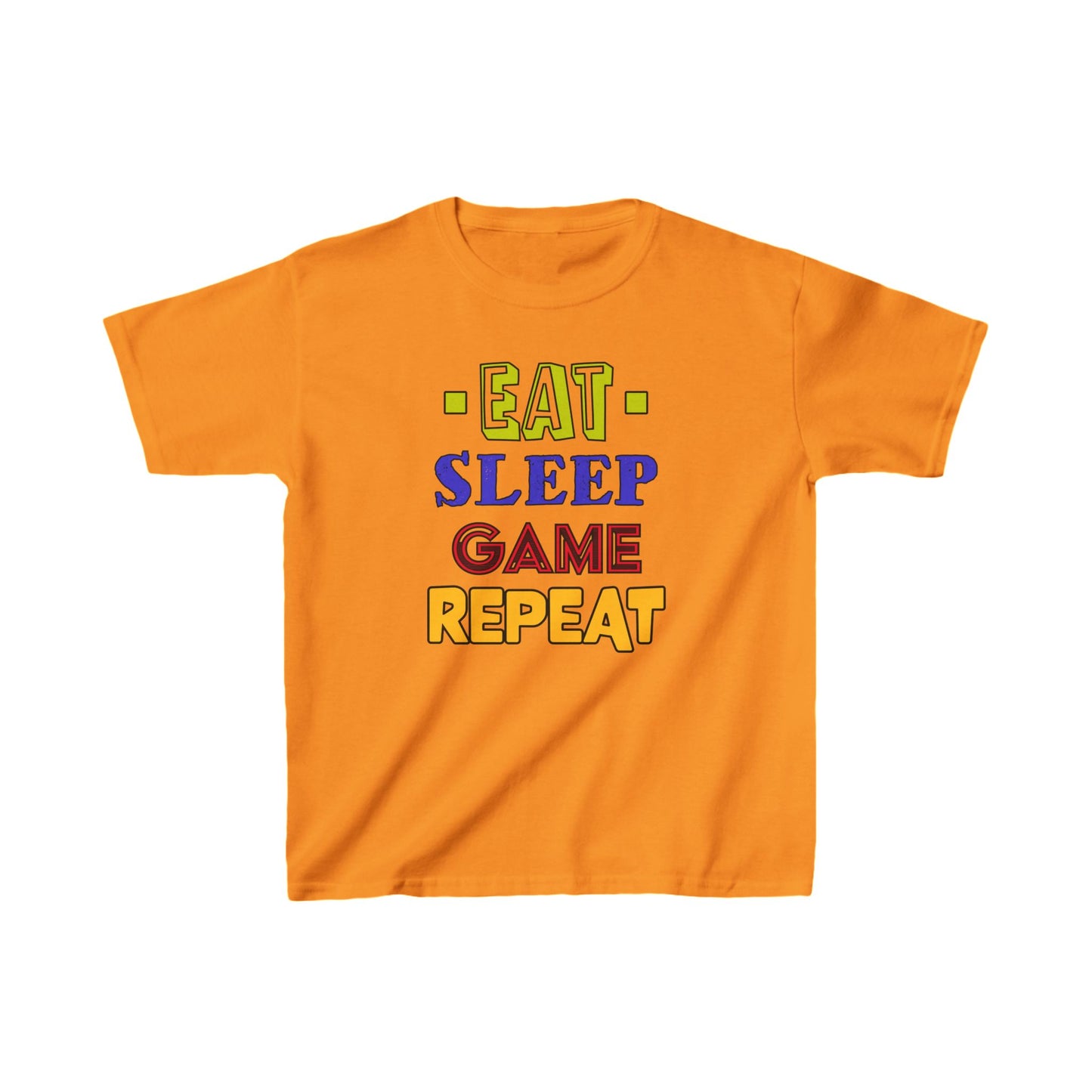 Eat Sleep Game Repeat- Kids Heavy Cotton™ Tee