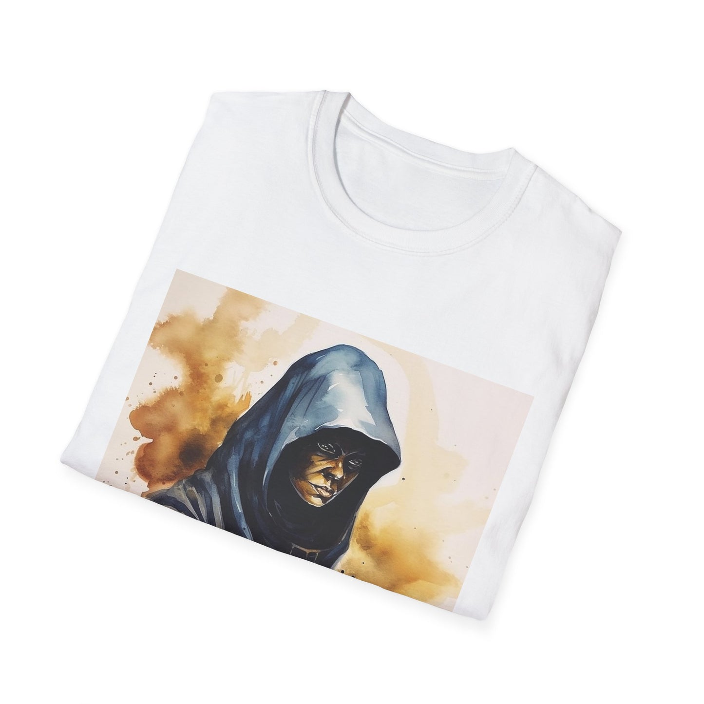 Hooded Figure- Men's Softstyle T-Shirt