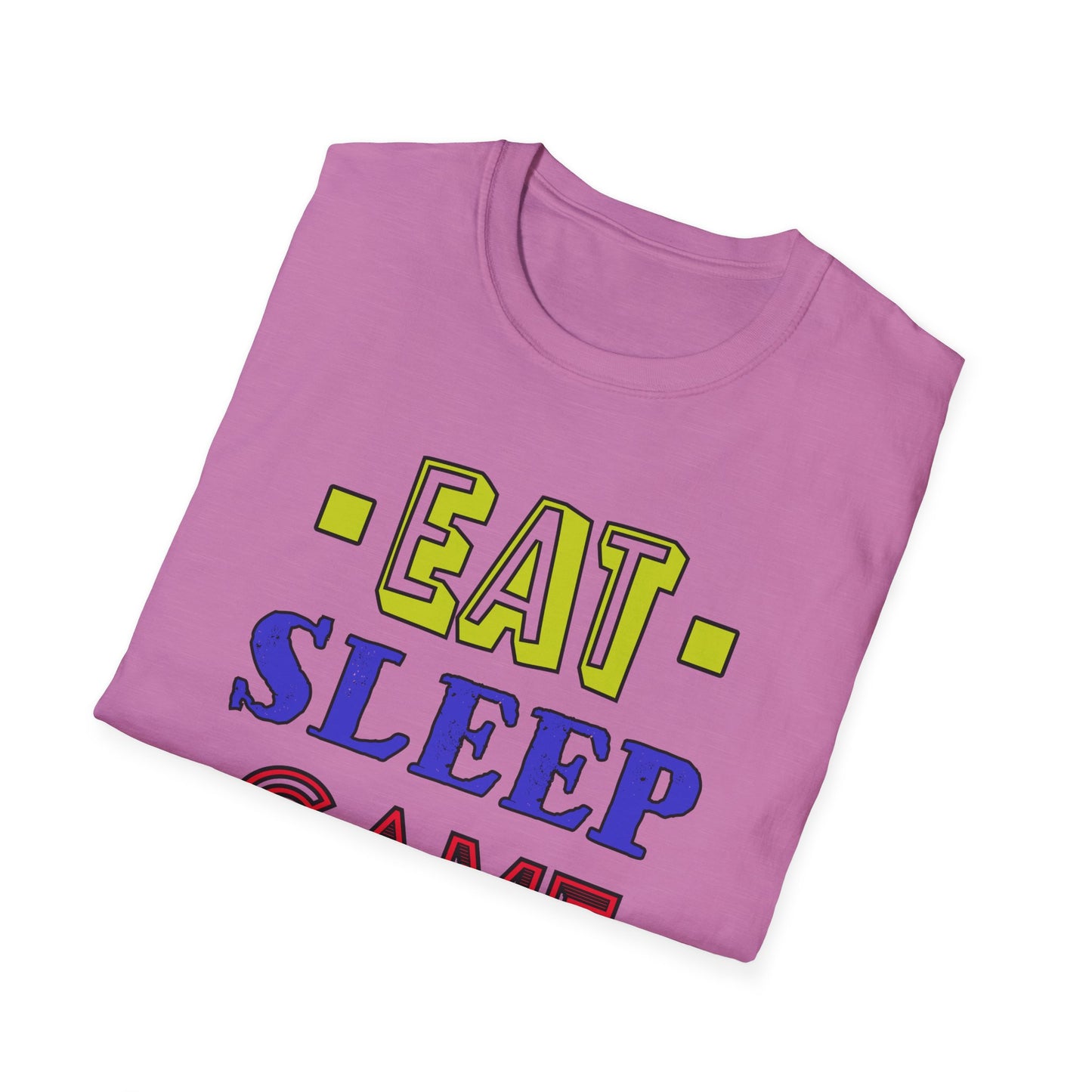 Eat Sleep Game Repeat- Women's Softstyle T-Shirt