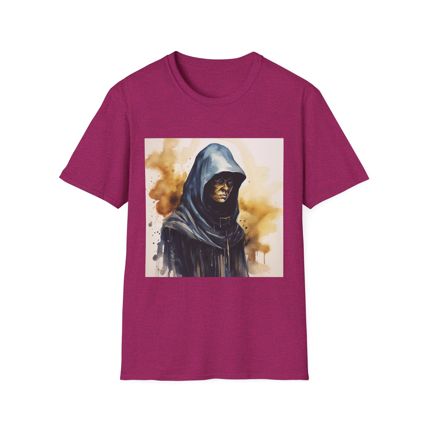 Hooded Figure- Women's Softstyle T-Shirt