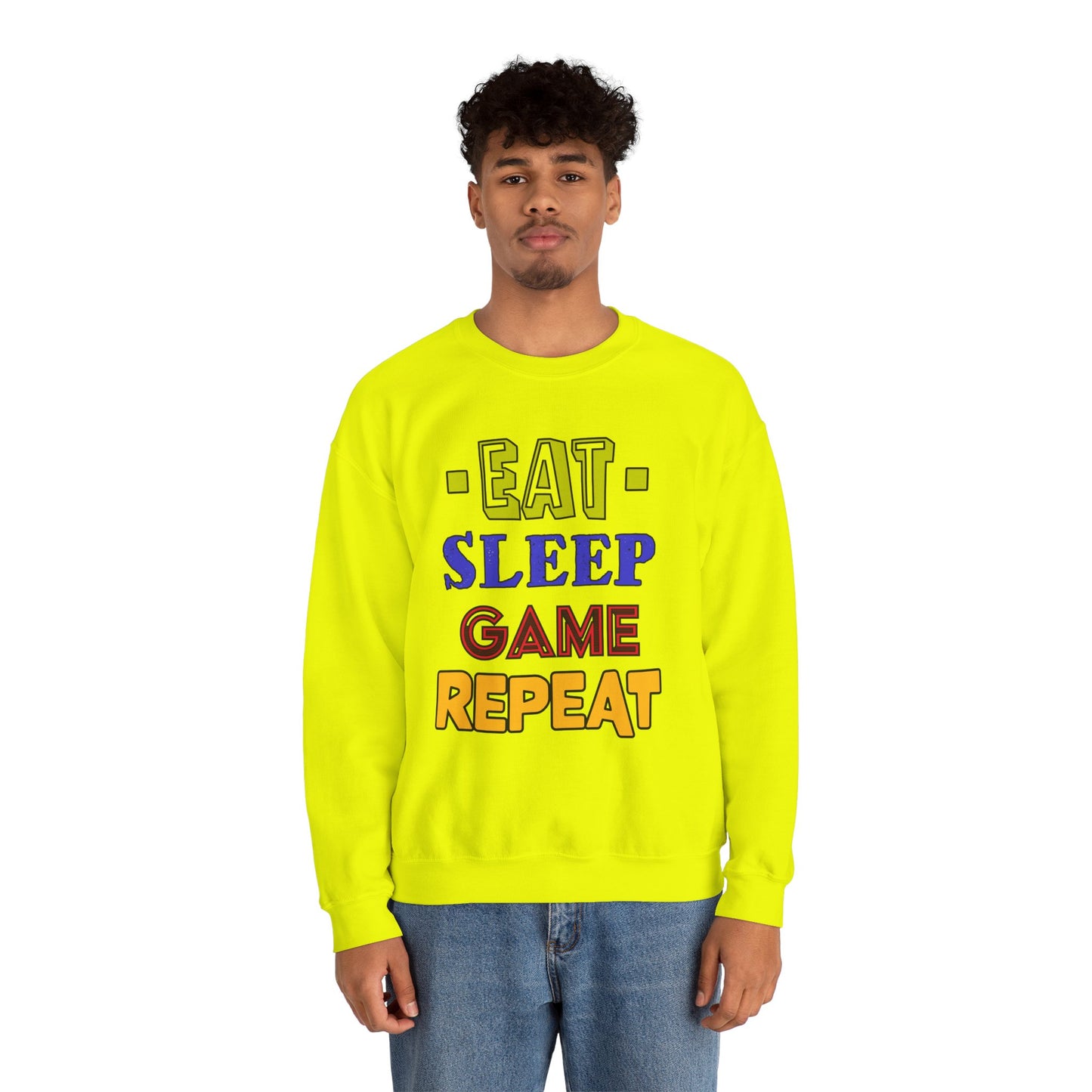 Eat Sleep Game Repeat- Men's Sweatshirt