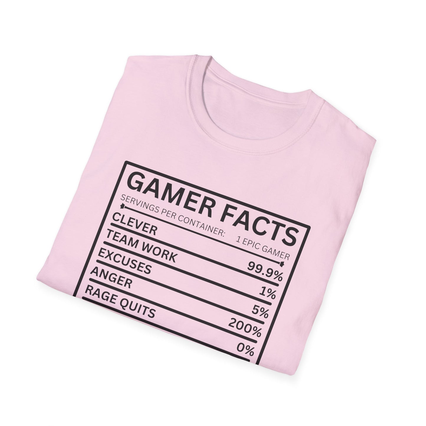 Gamer Facts- Women's Softstyle T-Shirt