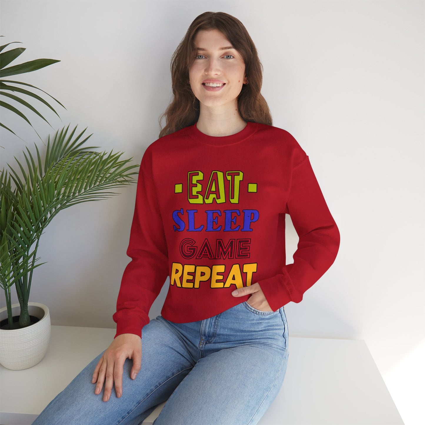 Eat Sleep Game Repeat- Women's  Sweatshirt