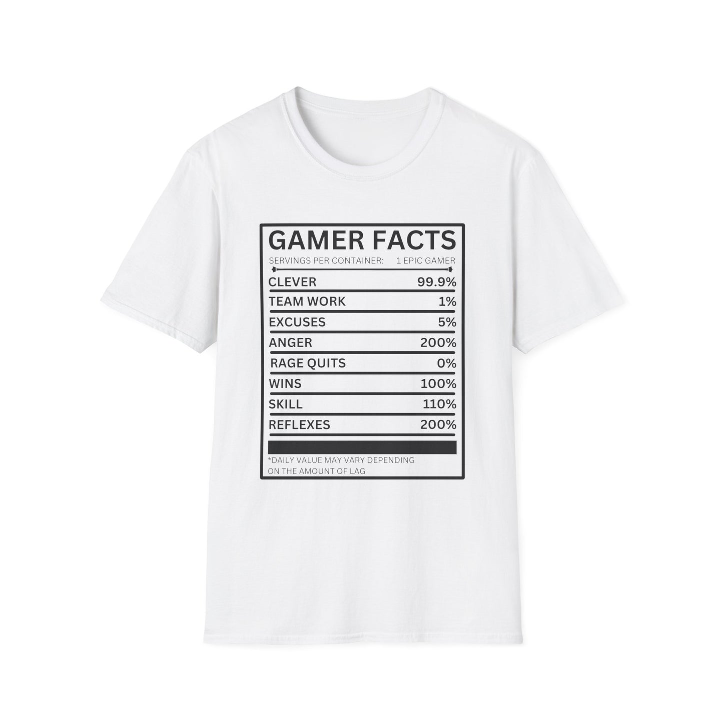 Gamer Facts- Men's Softstyle T-Shirt