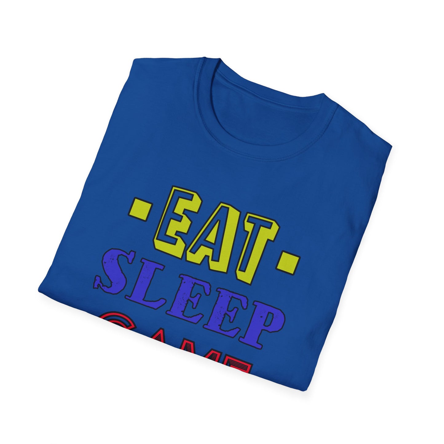 Eat Sleep Game Repeat- Men's Softstyle T-Shirt