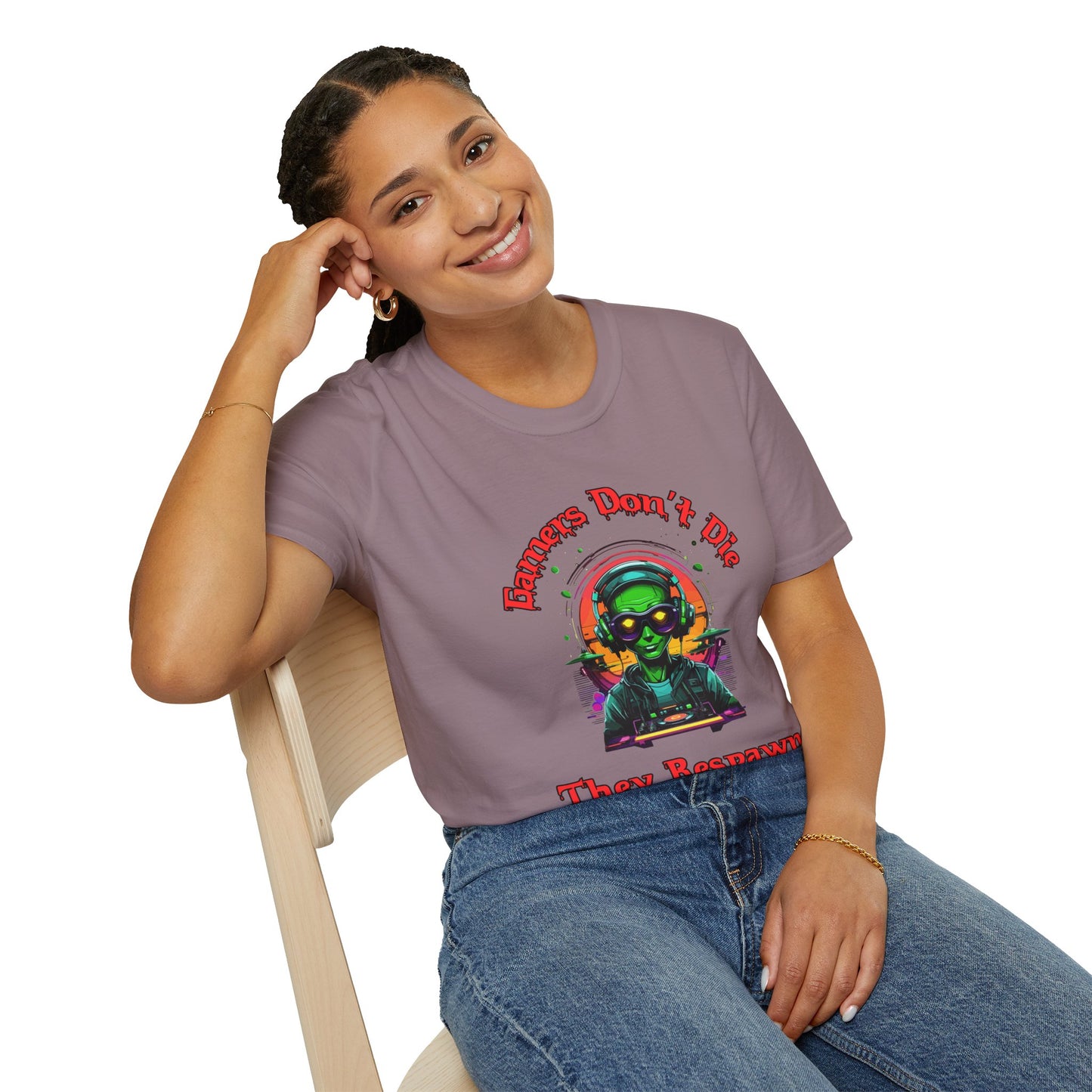 Gamers Don't Die- Women's Softstyle T-Shirt