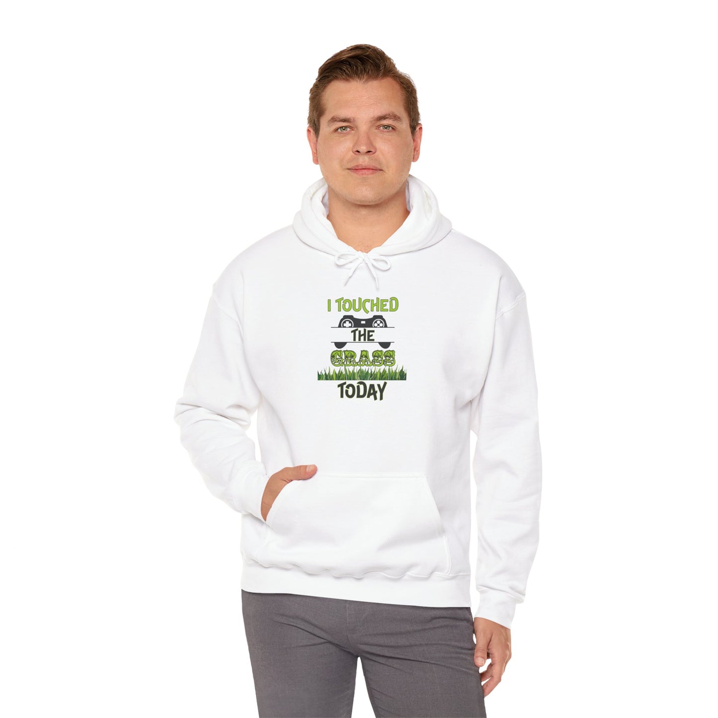 I Touched The Grass- Men's Heavy Blend™ Hoodie