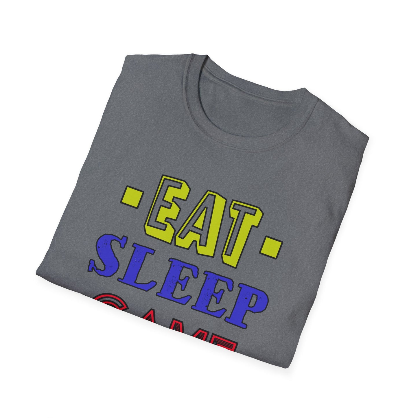 Eat Sleep Game Repeat- Men's Softstyle T-Shirt