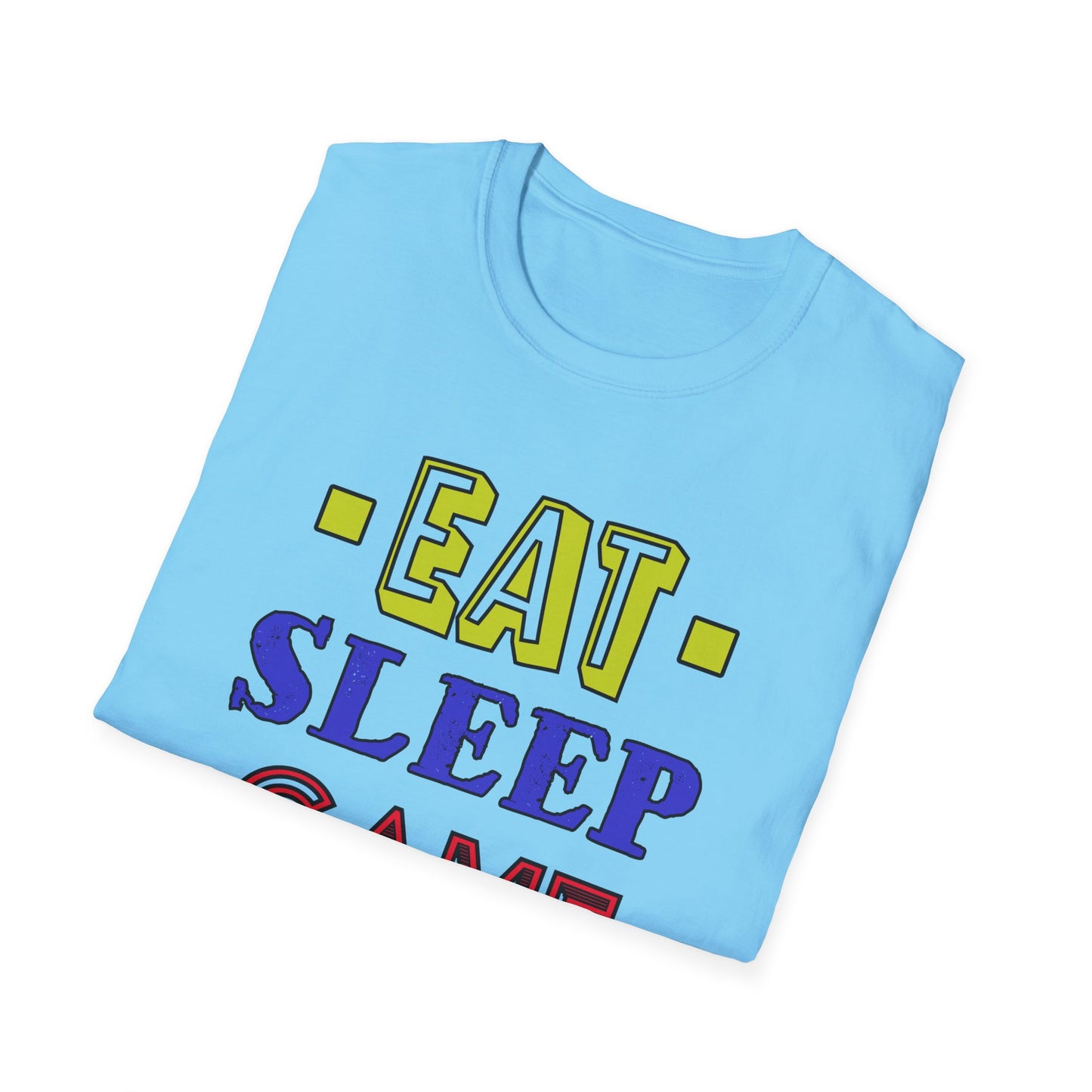 Eat Sleep Game Repeat- Women's Softstyle T-Shirt