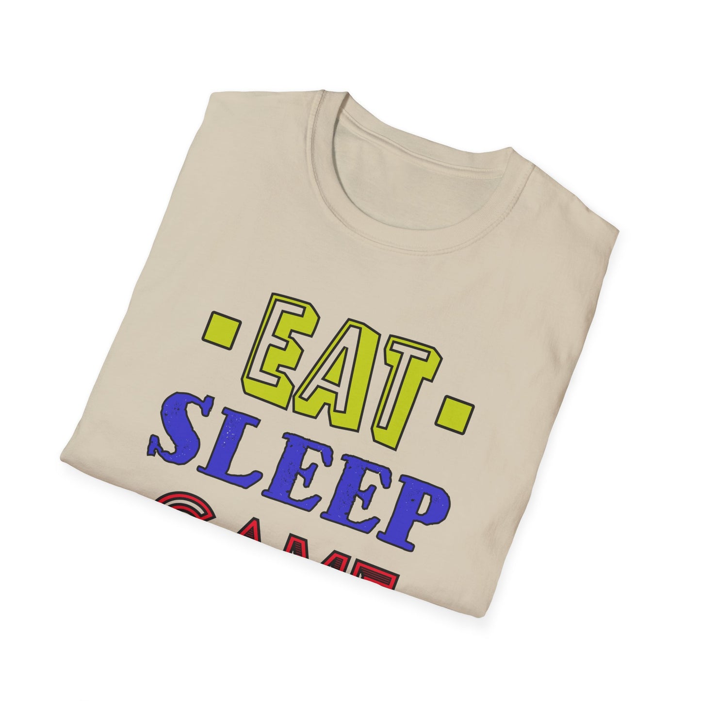 Eat Sleep Game Repeat- Men's Softstyle T-Shirt