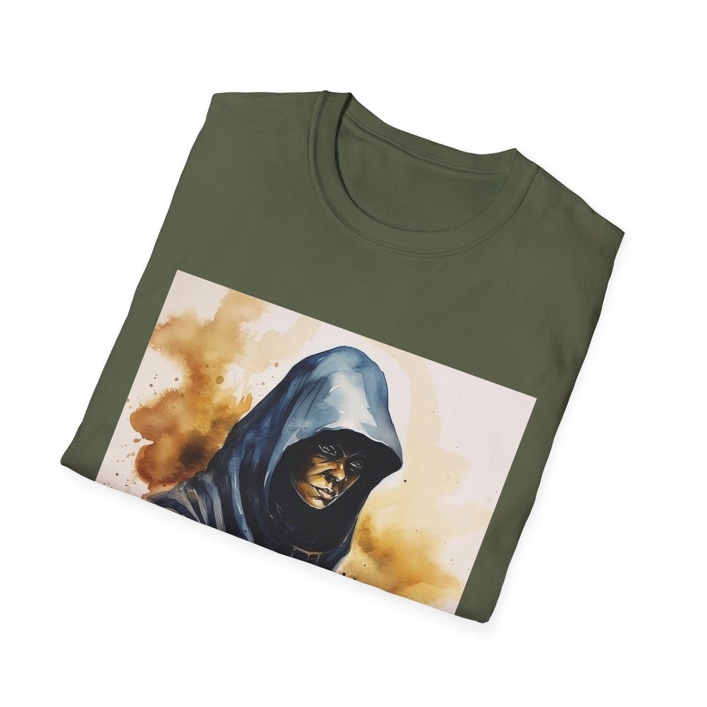 Hooded Figure- Men's Softstyle T-Shirt