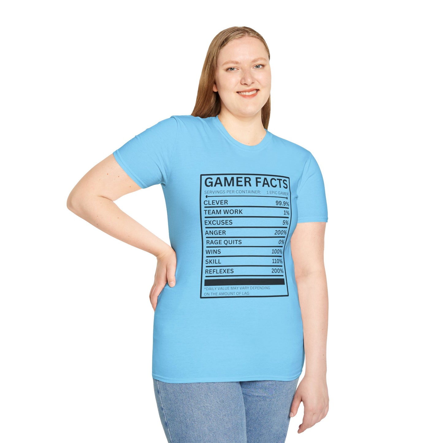 Gamer Facts- Women's Softstyle T-Shirt