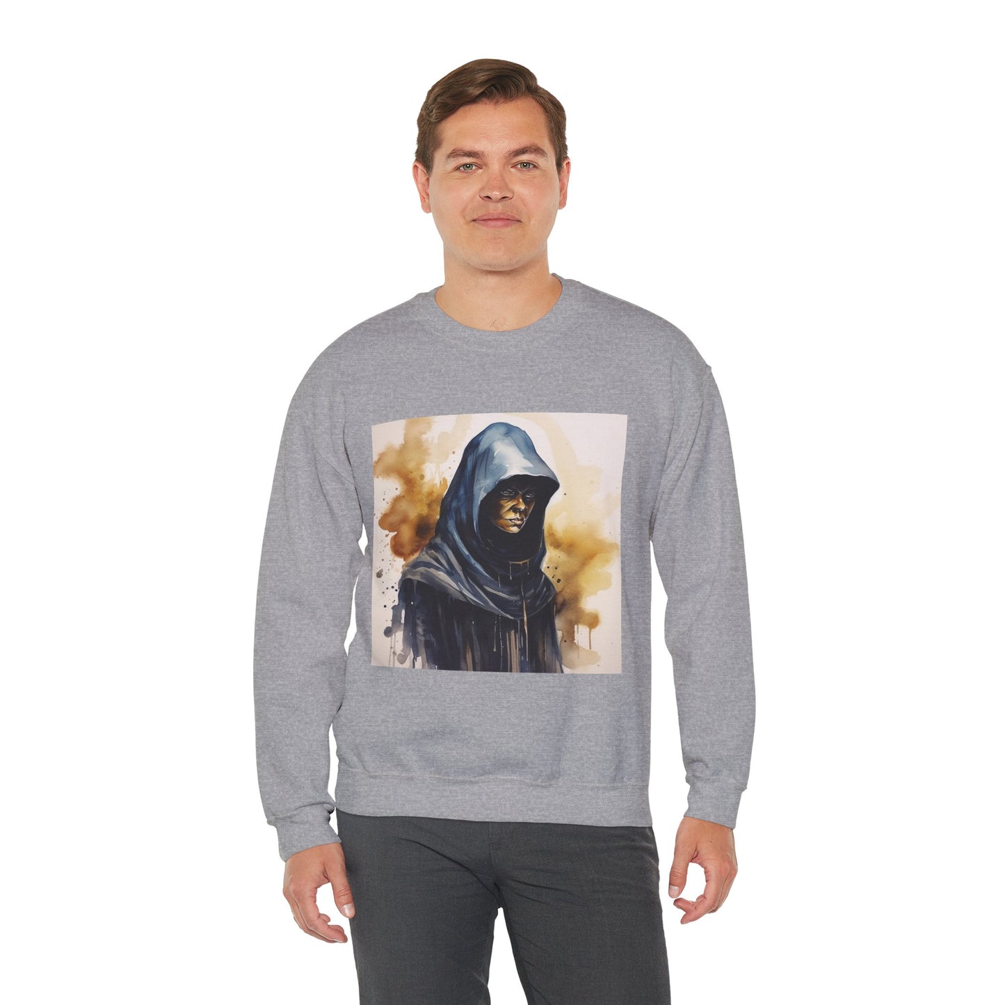 Hooded Figure- Men's Sweatshirt