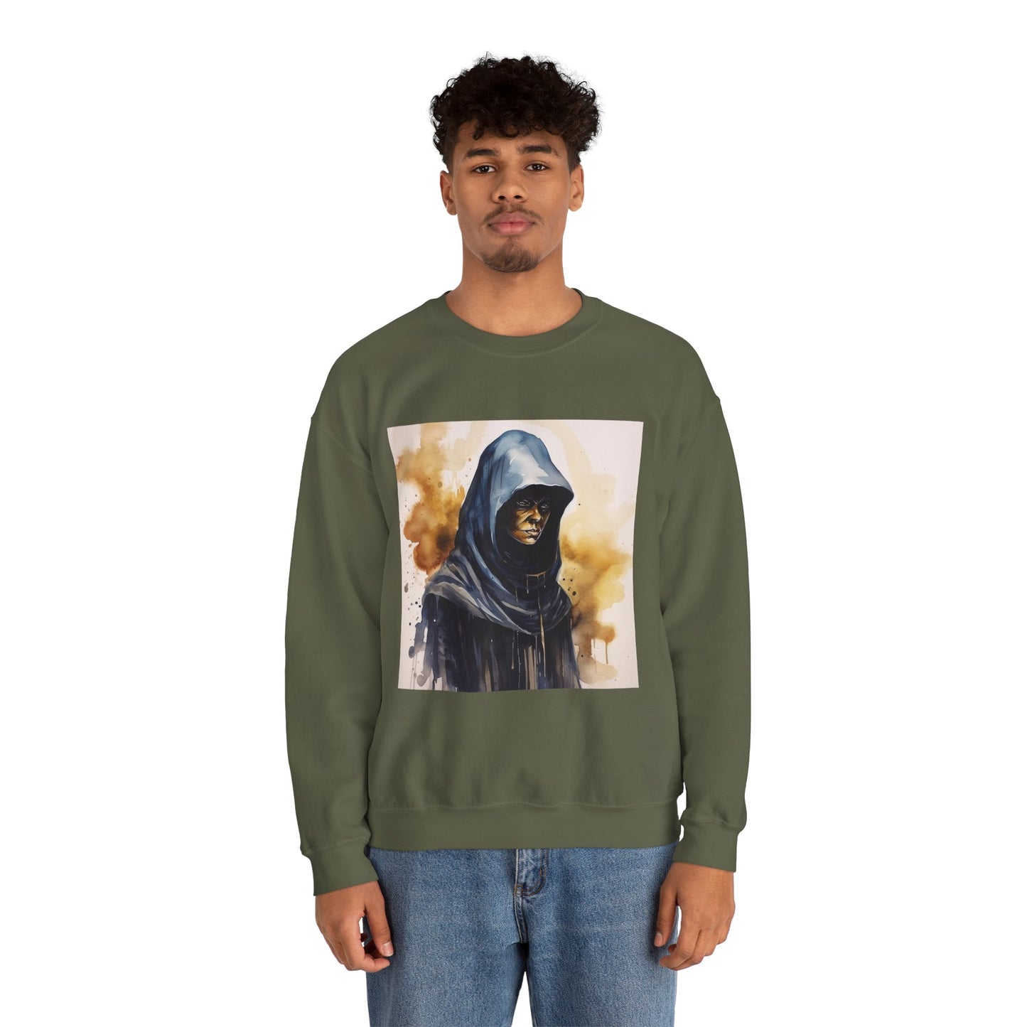 Hooded Figure- Men's Sweatshirt